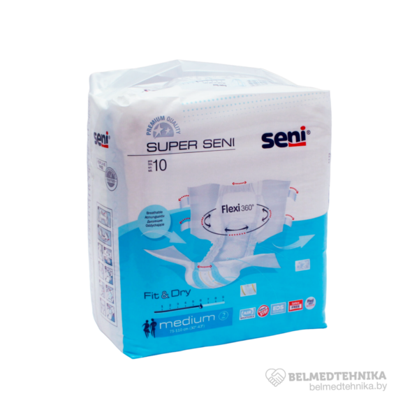 Подгузники для взрослых дышащие Super Seni 10 шт 2
