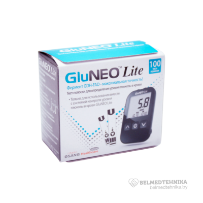 Тест-полоски Infopia GluNeo Lite на определение уровня глюкозы 2