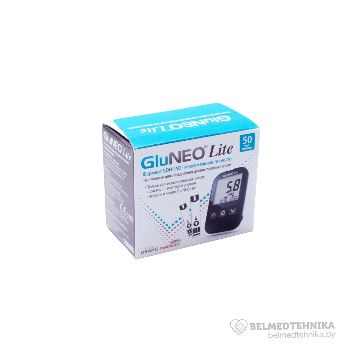 Тест-полоски Infopia GluNeo Lite на определение уровня глюкозы 3