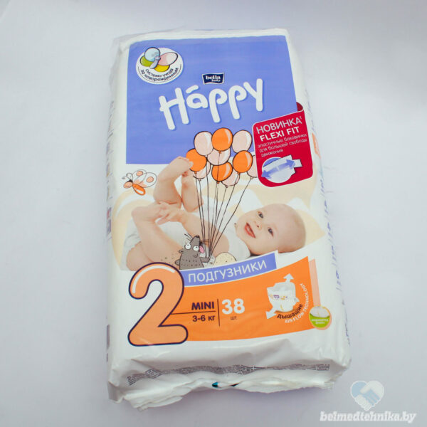 Подгузники для детей Bella Baby Happy Flexi Fit mini 3-6 кг 38 штук 2