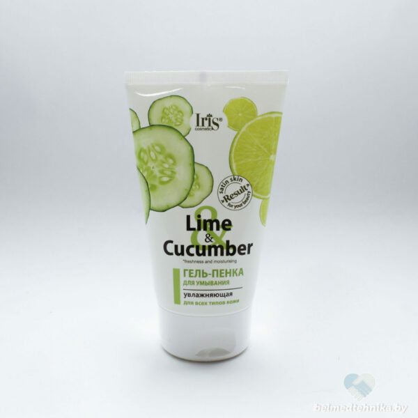Гель-пенка для умывания увлажняющая для всех типов кожи IRIS (Lime&Cucumber), 150мл, Беларусь 2