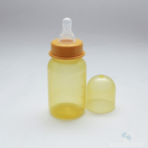 Бутылочка ПОМА с молочной силиконовой соской125 мл 0+ 2