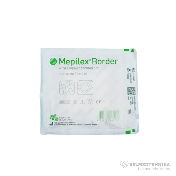 Повязка Mepilex Border из мягкого силикона губчатая 15×15 см 2