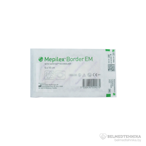 Повязка Mepilex Border ЕМ абсорбирующая из силикона губчатая 2