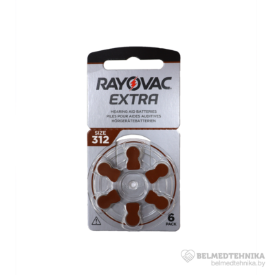 Батарейка для слухового аппарата Rayovac Extra 312 2