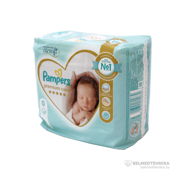 Подгузники детские Pampers Premium Care Newborn 22шт (менее 3-х кг) 2